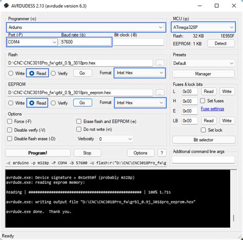cnc hex file software|Update GRBL firmware on CNC 3018 Pro · One Transistor.